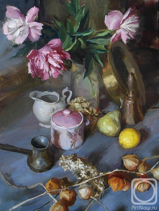 Denisov Igor. Still life with winter cherry