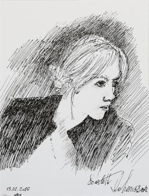Actress Scarlett Johansson. Filiykov Alexander