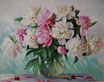 The peonies bloomed (Tender Bouquet). Vaveykina Svetlana