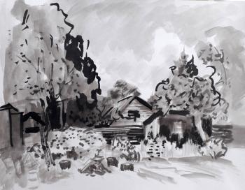 Summer houses (Quick Sketch). Malyusova Tatiana