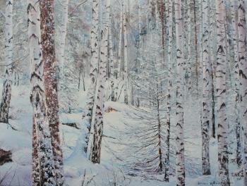 Winter birch grove. Vokhmin Ivan