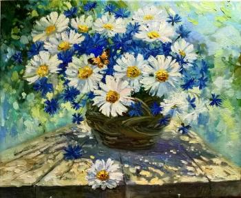 Cornflowers- daisies. Gerasimova Natalia