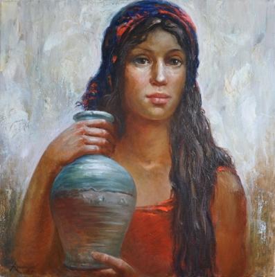 Girl with a jug (Girl With Jug). Rozhansky Anatoliy