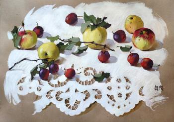 Apples from the cottage. Kalinkina Dina