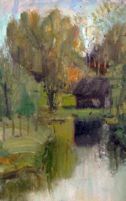 Okatov Aleksey Pavlovich. By the pond