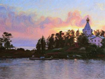 Raspberry Sunset (Nikolsky Monastery). Krasovskaya Tatyana