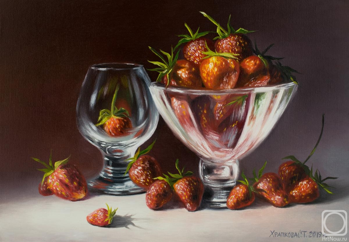 Khrapkova Svetlana. Still life with strawberries