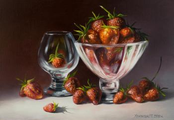 Still life with strawberries. Khrapkova Svetlana