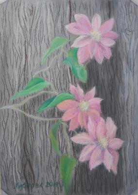 Clematis (Painted Flowers). Harlova Tatyana