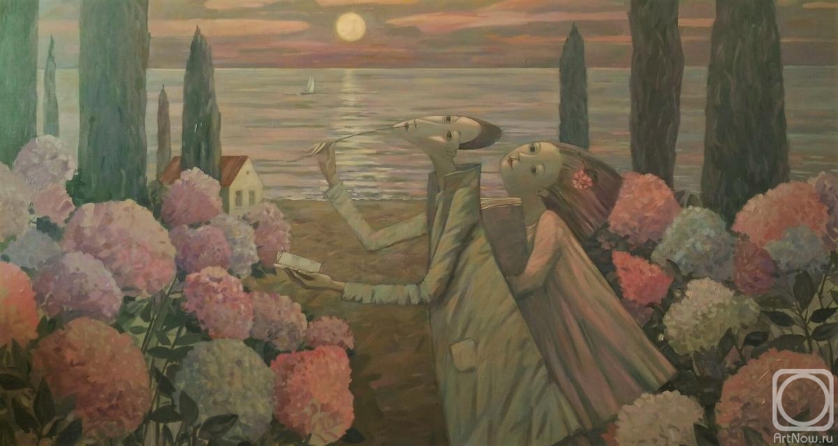 Serjantova Olesja. Poet, in love with the moon