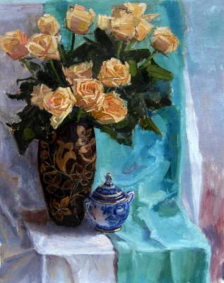 Okatov Aleksey Pavlovich. Beige roses