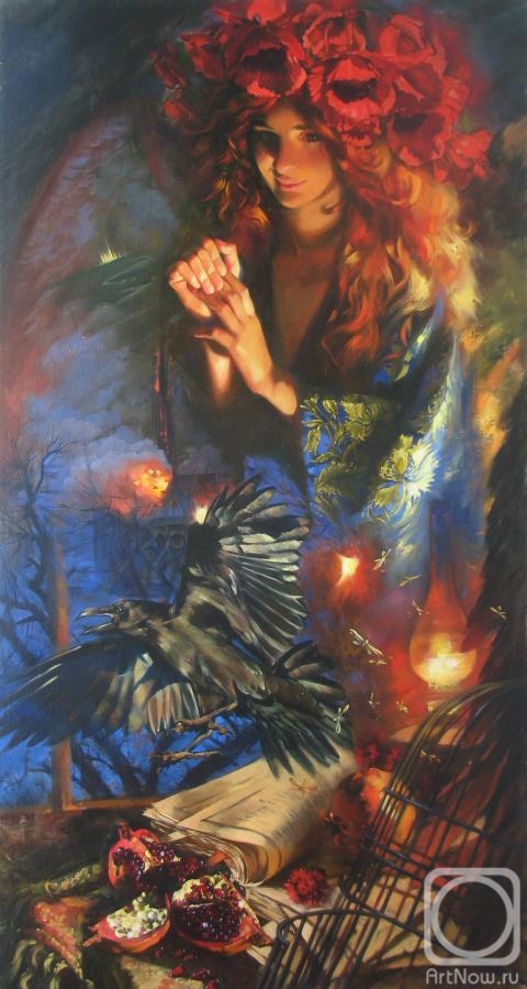 Goryacheva Svetlana. Angel of night window