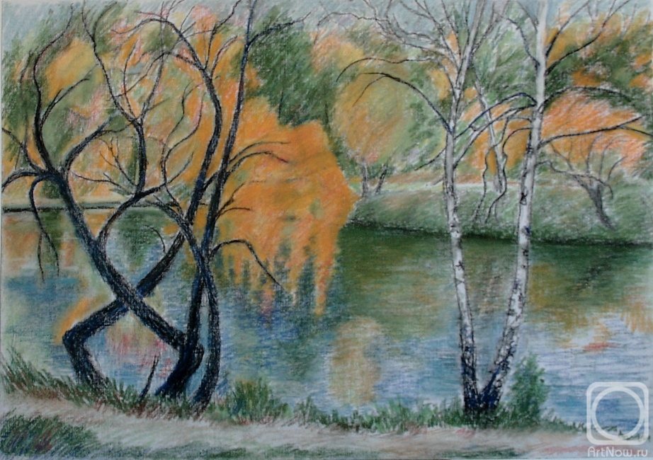 Filiykov Alexander. Autumn. The pond in Biryulevo Vostochnoe
