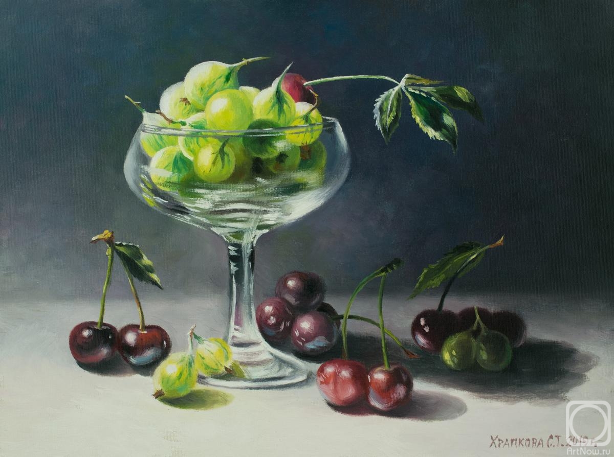 Khrapkova Svetlana. Gooseberries and cherries