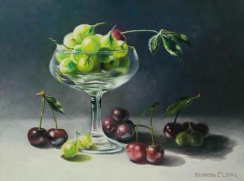 Gooseberries and cherries. Khrapkova Svetlana