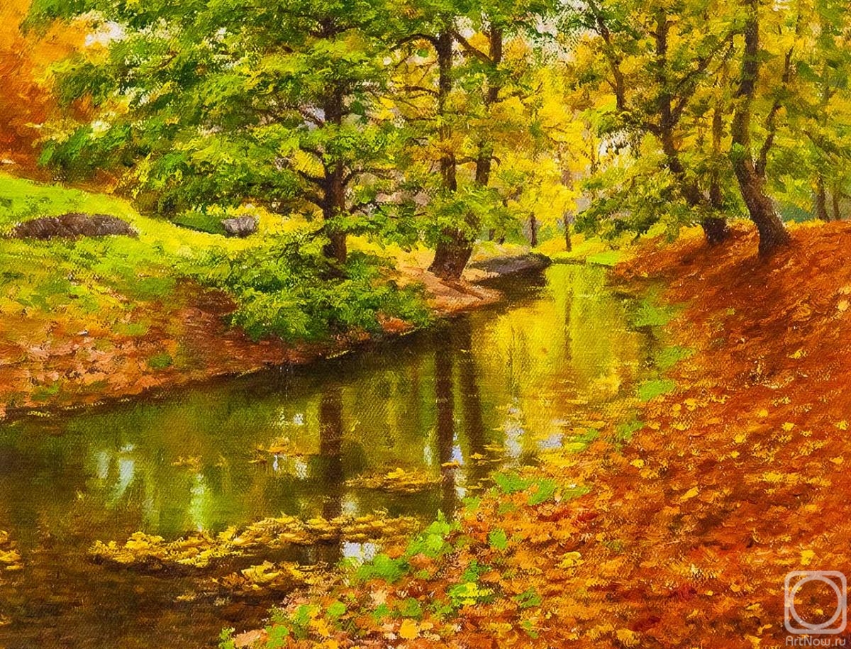 Kamskij Savelij. Autumn at the stream
