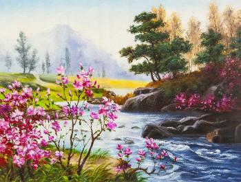 At the mountain stream (Flowering Bushes). Kamskij Savelij
