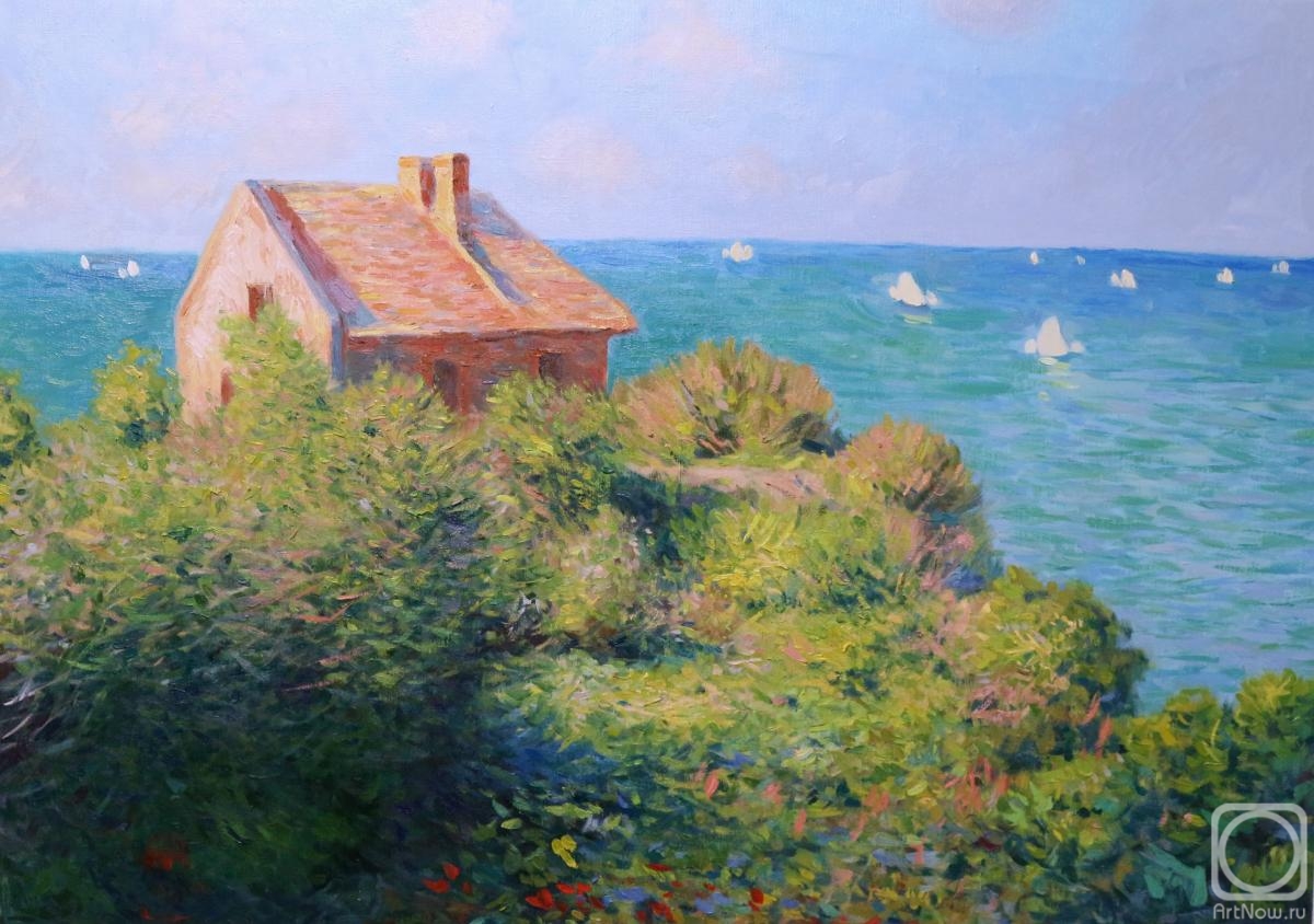 Bikova Yulia. The Fisherman's House. A Copy Of Monet