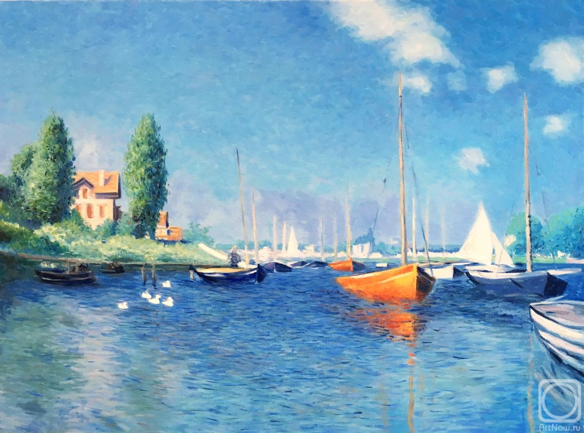 Bikova Yulia. The Boats By Monet. Copy