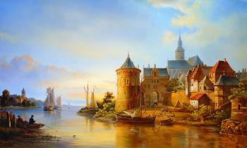 View of city pier. Cherkasov Vladimir