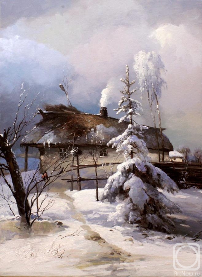 Pryadko Yuri. Hut at the edge of village