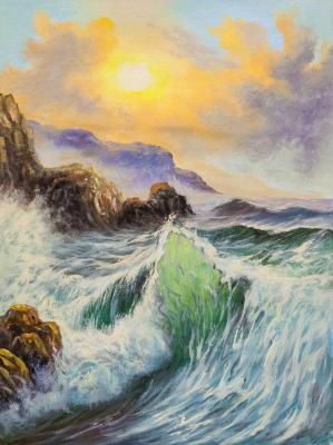 Emerald Waves and the Sun. Lagno Daria