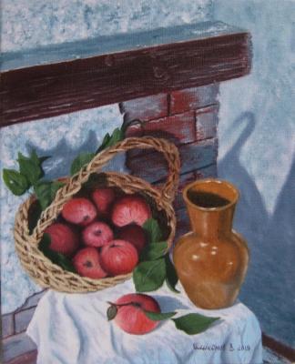 Apples and pitcher. Chelikanov Valeri