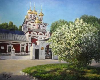 Summer day in Izmailove. Church of the Nativity (Painting A Sunny Day In The City). Fruleva Tatiana