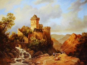 Landscape with old castle