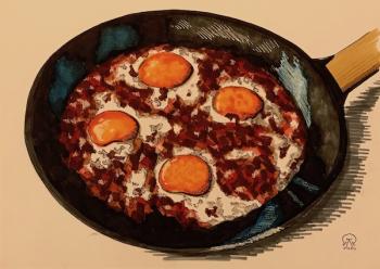 Bacon and eggs (). Lukaneva Larissa