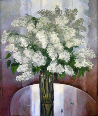 Painting White lilac. Homyakov Aleksey
