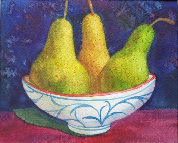 Pears in a vase