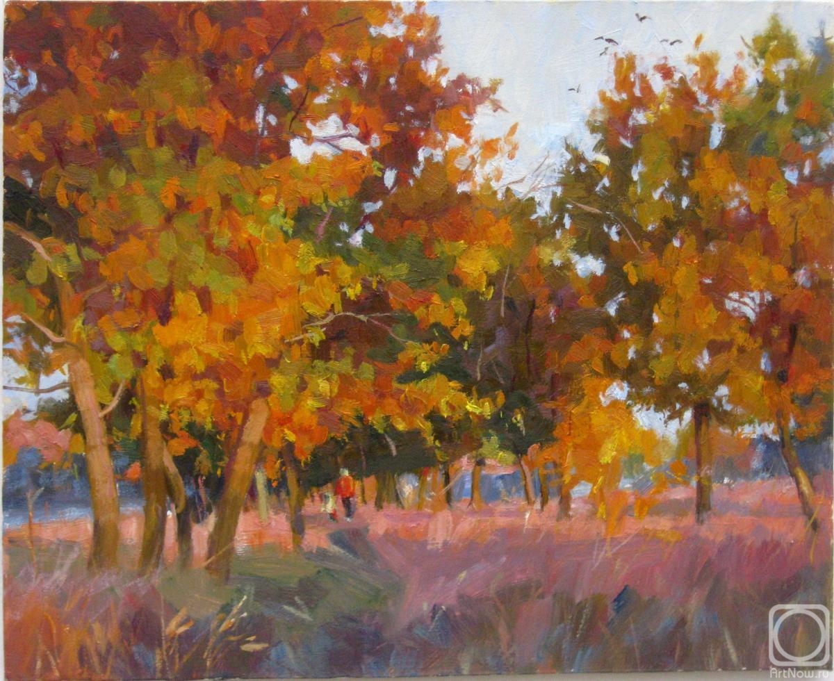 Voronov Vladimir. Autumn in the oak grove