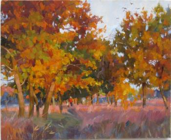 Autumn in the oak grove. Voronov Vladimir
