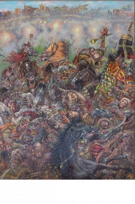 Battle of Molodinskaya. A volley of gulyay-gorod