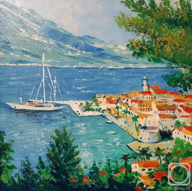 Lantsova Elizabeth. Landscape with ship
