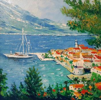 Landscape with ship. Lantsova Elizabeth