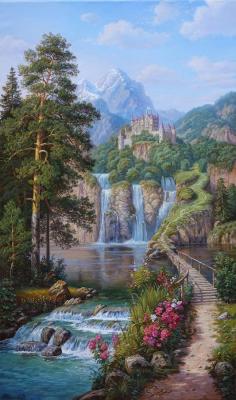 Landscape with castle (  ). Potapov Vitaliy