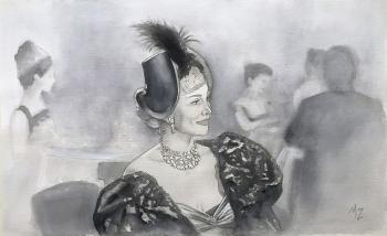 Lady (Scene In A Restaurant). Zozoulia Maria