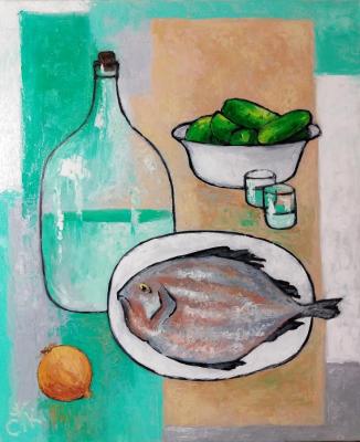 Still life with fish. Konstantinova Svetlana