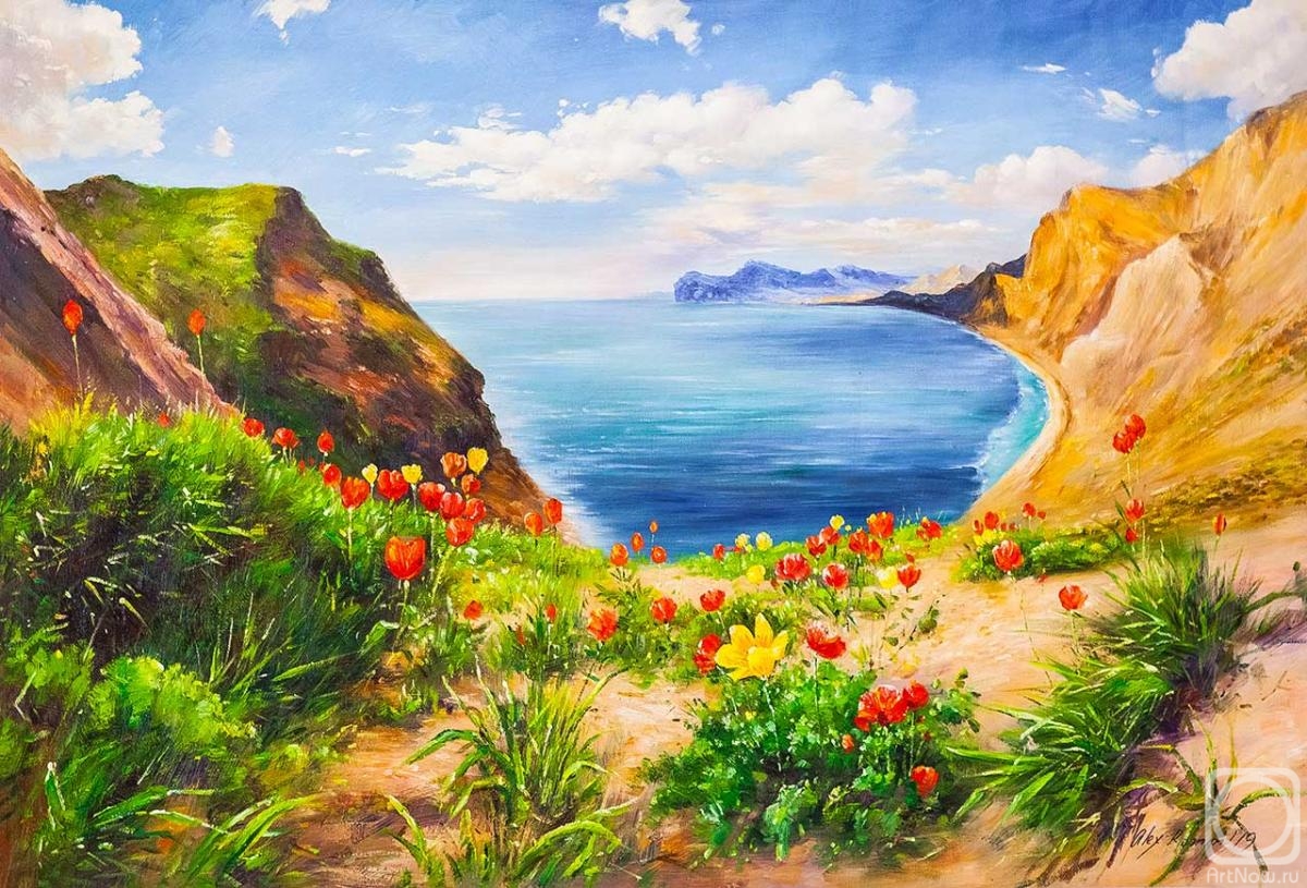 Romm Alexandr. Poppies and the sea