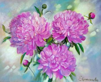 Bouquet of pink peonies. Kropacheva Elena