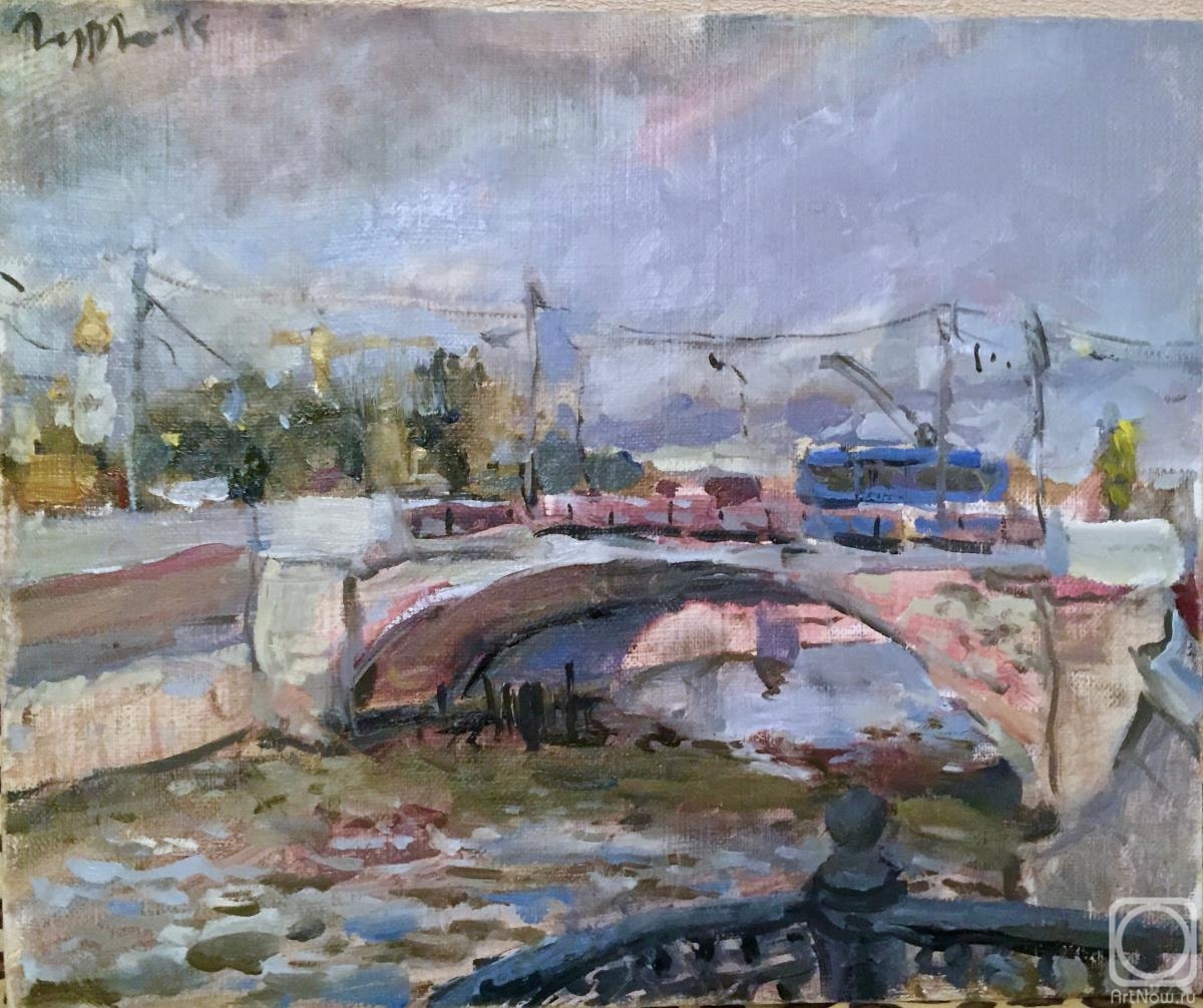 Zhmurko Anton. Etude of Iron bridge in Moscow