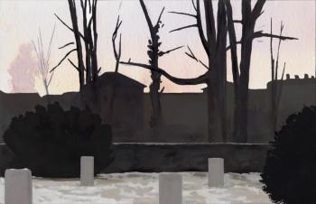 Sunset at the Soldiers' Cemetery