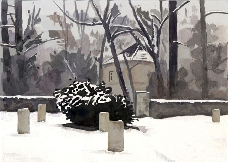 Romanov Egor. View from the cemetery to the house of composer Franz Liszt