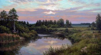 Evening on the river. Melnikov Alexander