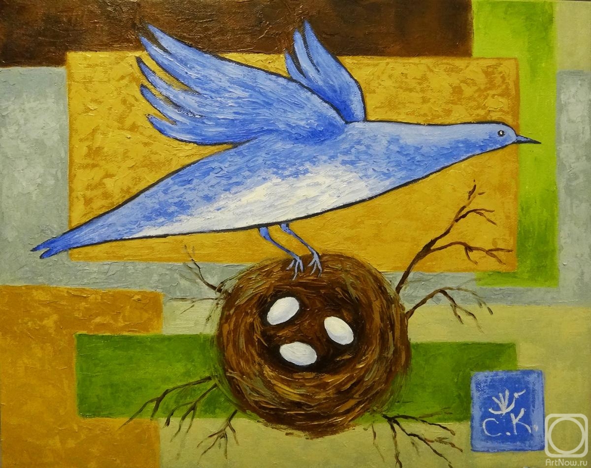 Konstantinova Svetlana. Blue bird's nest