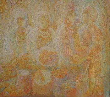 Hostess (Yellow And Orange Paint). Qorlanov Vladimir