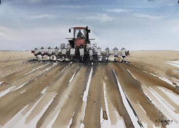 Plowed field (Harvester). Petrovskaya Irina