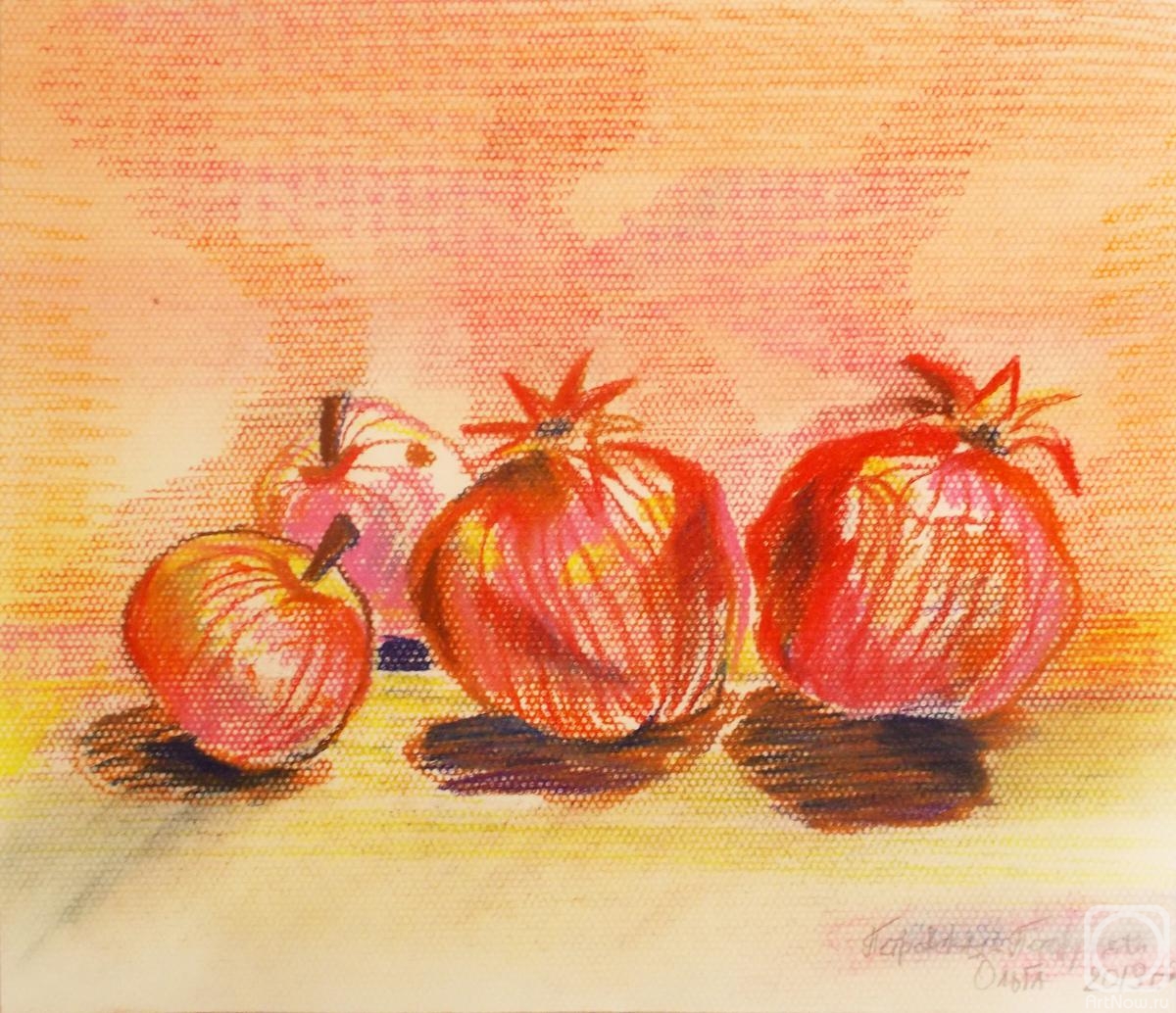 Petrovskaya-Petovraji Olga. Pomegranates and apples